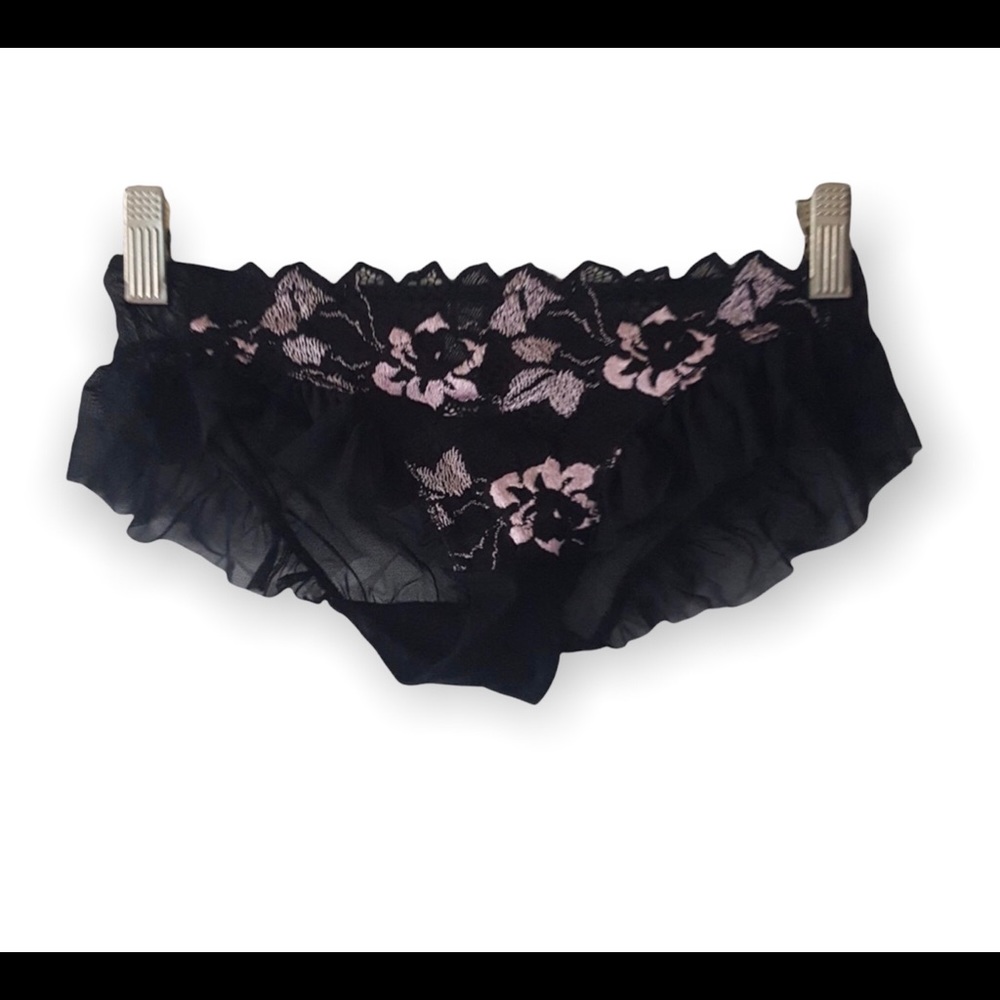Sheer Black Hipster Panty